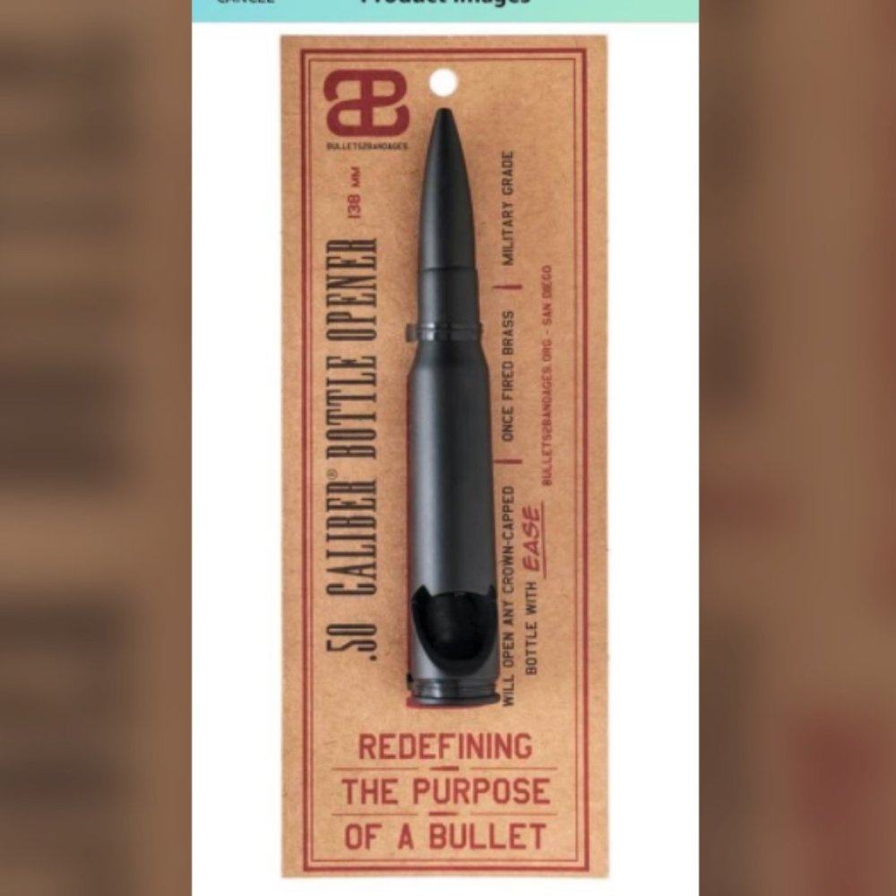 Brass Bullet bottle opener - made in USA